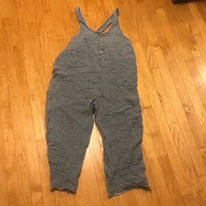 Faherty Linen Blue Jumpsuit